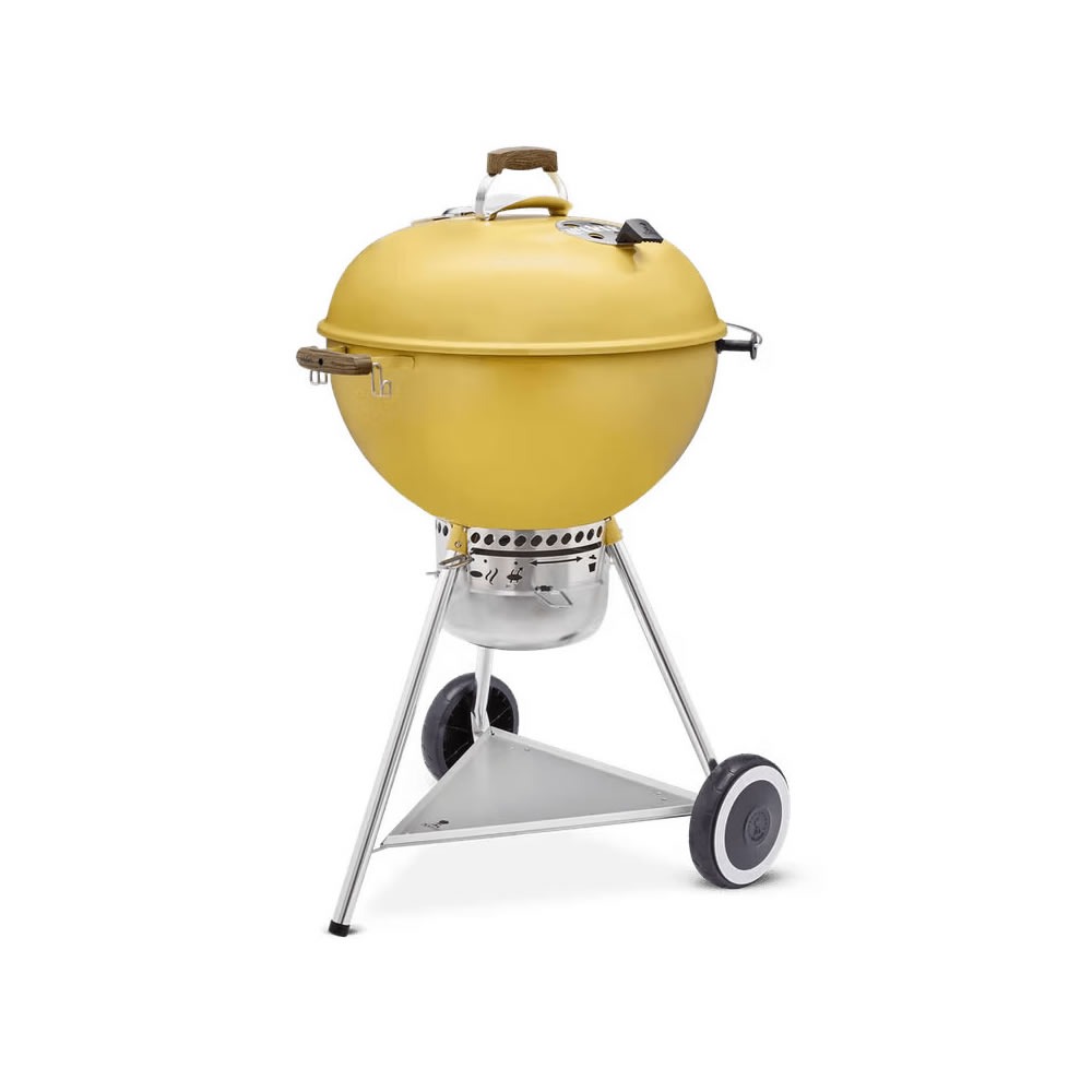 Weber 70th Anniversary Edition Kettle Charcoal Grill 57cm - Hot Rod Yellow - Image 2