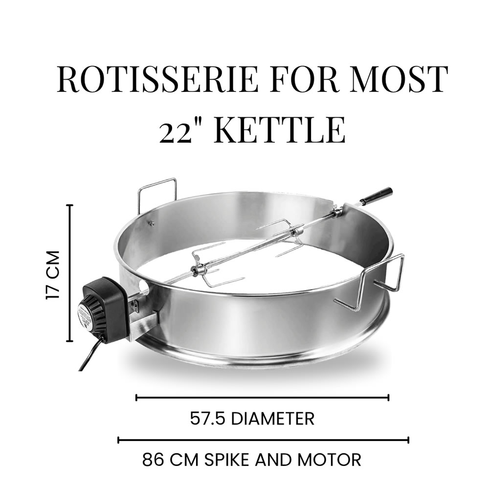 Campaquip Rotisserie for 57cm Kettle Grills & Smokey Mountain Cookers - Image 3