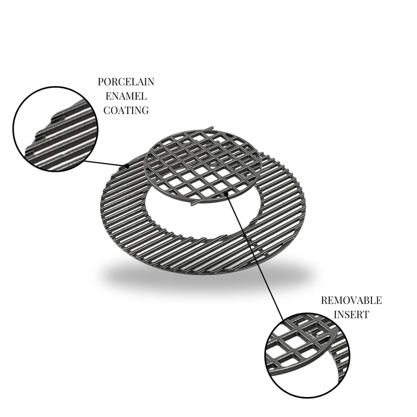 Campaquip Cast Iron Cooking Grate With Removable Insert - Image 2
